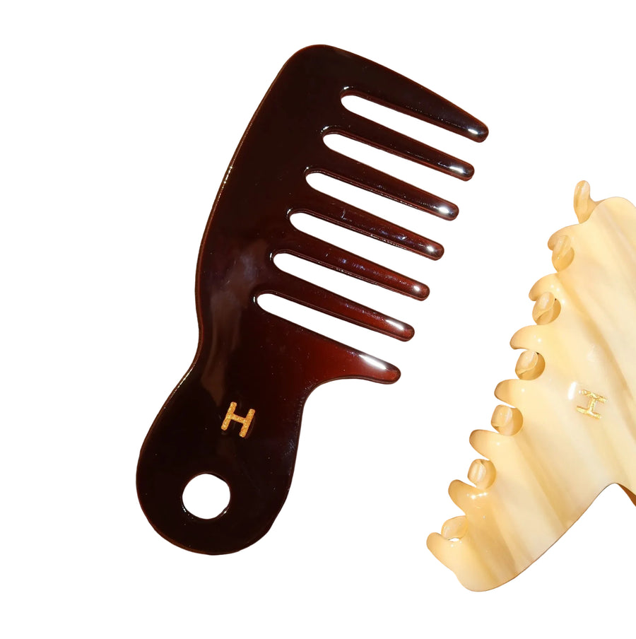Espresso Bag Charm Comb
