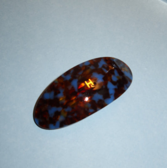 Mavi Amber Oval - Kişiselleştirilebilir