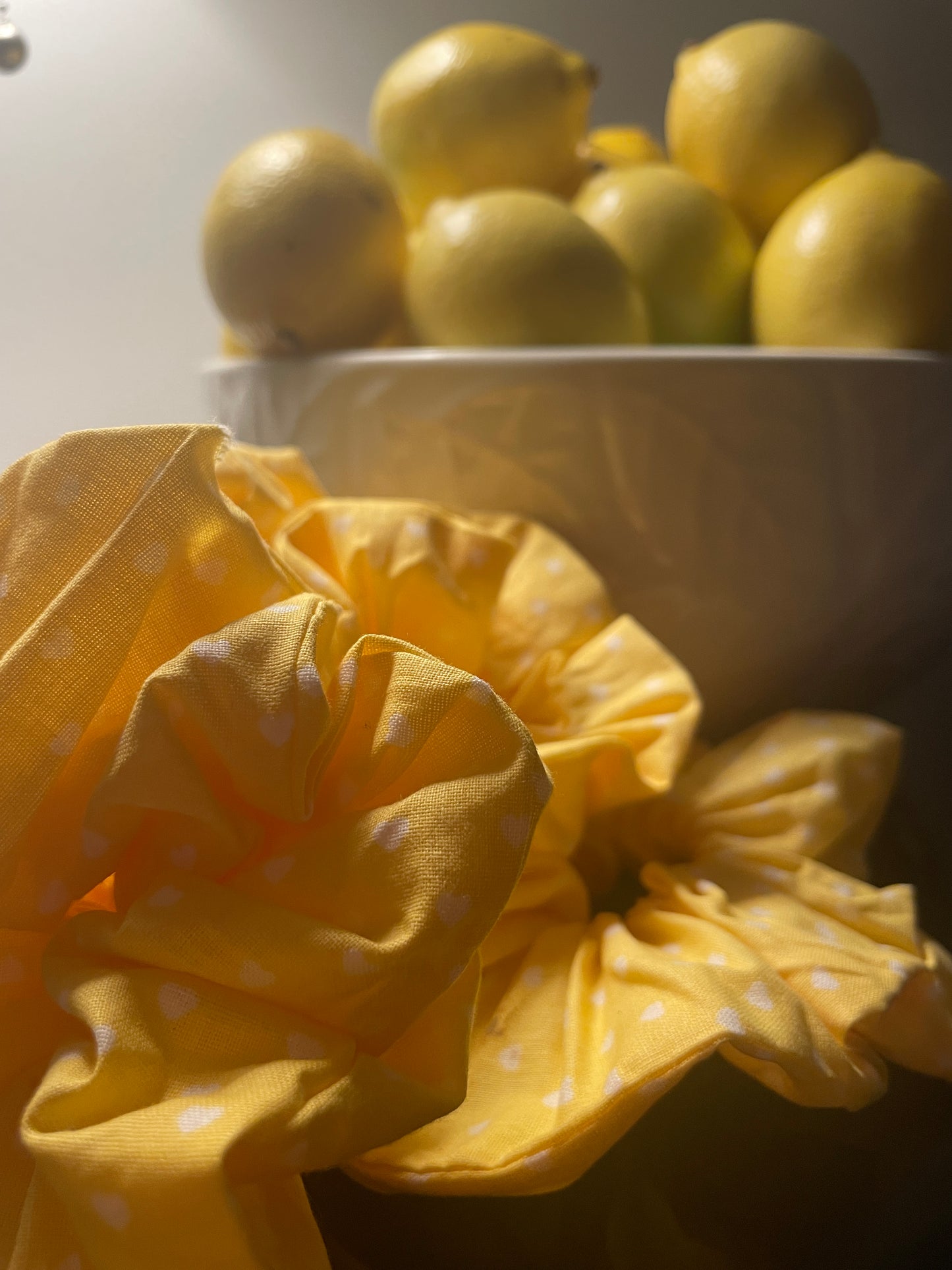 Yellow Bedtime Scrunchie